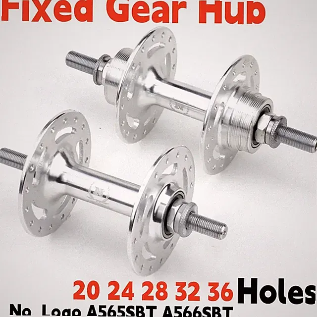 20/24/28/32/36 Holes Fixed Gear Single Speed Bicycle Hub Sprockets Lock Nuts Hub