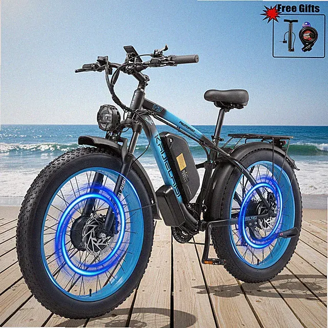 35MPH E-Bike 26" Peak 4000W Dual Motor 48V/22.4Ah V3 Electric Bicycle for adults