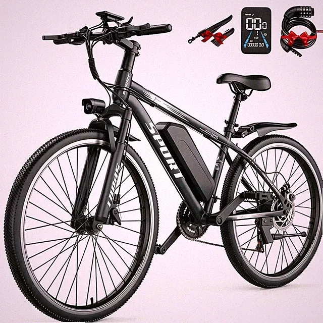 ASKGO E-Mountain Bike 1500W Peak 48V 10Ah 25MPH 65Miles Range for Adult Commute