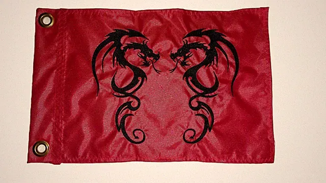 Custom DOUBLE DRAGON Safety Flag ATV UTV Recumbent Trike Bicycle Scooter 10x15