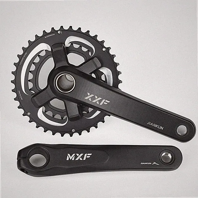 Fixed Gear Bicycle Double Gear Chainwheel Aluminum Crankset with BB24