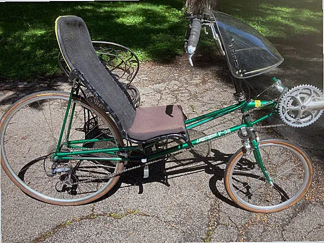 LIGHTNING P38 recumbent bike MEDIUM shock fork Zzipper fairing WILL PACK & SHIP!