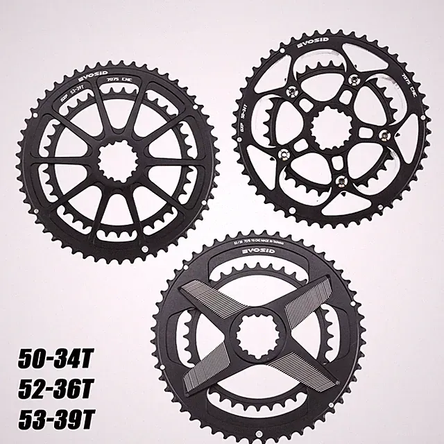 Road Bike Chainring Double Speed 50-34T 52-36T 53-39T Gravel Bicycle Crankset