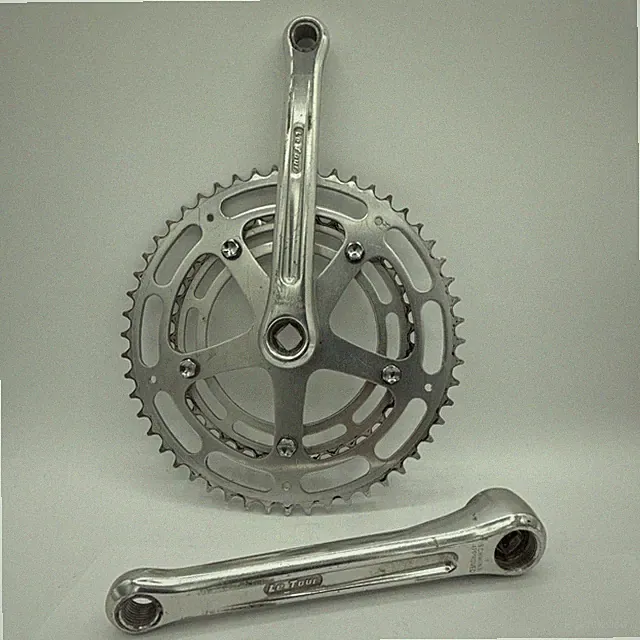 Schwinn Le Tour 170 mm Double Crankset 52/ 39 Teeth 5 Arm Alloy Used