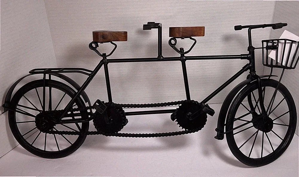 Tandem (Double) Bicycle Metal Decor Home Hardware Store