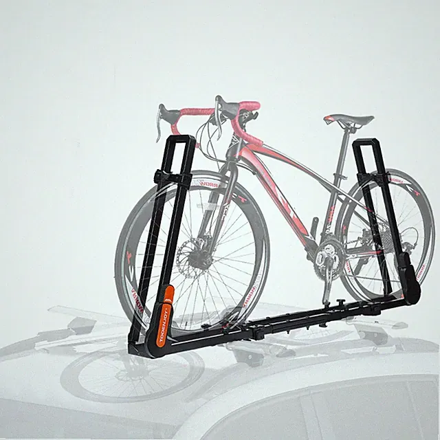 TOOENJOY Roof Bicycle Car Rack, Bike Rooftop Mount Rack w/Dual Load Arm
