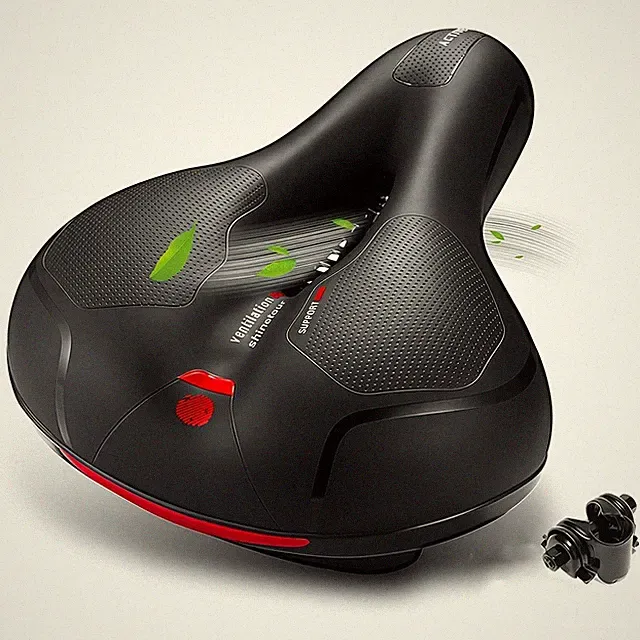 Unisex Bicycle Seat-Dual Shock Absorbing Ball Memory Foam, Large And Soft