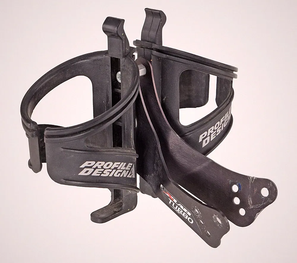 XLAB Turbo Wing Dual Triathlon Bike Mount w/ Profile Design Kage Bottle Cages